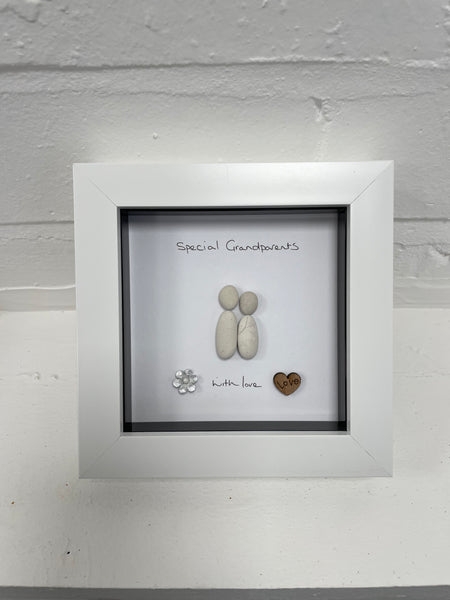 2 People Pebble Picture - Friends, Sisters, Love, Mum and Daughter, Mum and Son, Special Grandparents, Special Grandma, Special Nan